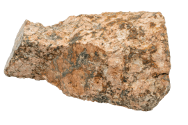 Primo piano del minerale sienite.